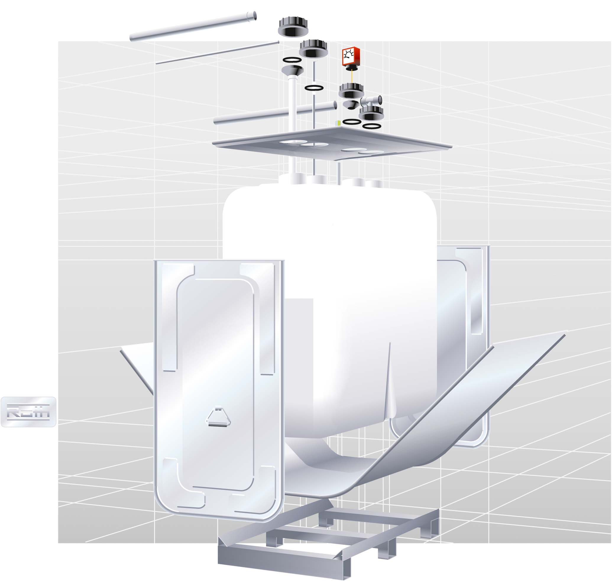 CEMO UNI Dieseltankstation 3000 l 2er Batterieanlage - 8822