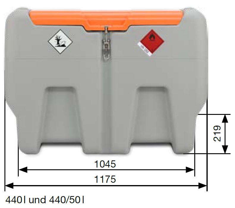 CEMO DT-Mobil Easy 440 l, 18V Cematic 3000/18, CAS-Akku, Klappdeckel - 11687