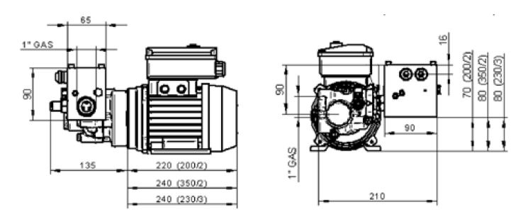 Zuwa Ölpumpe Viscomat 230-m 230V 14l/min 16 bar Druckschalter - 120651