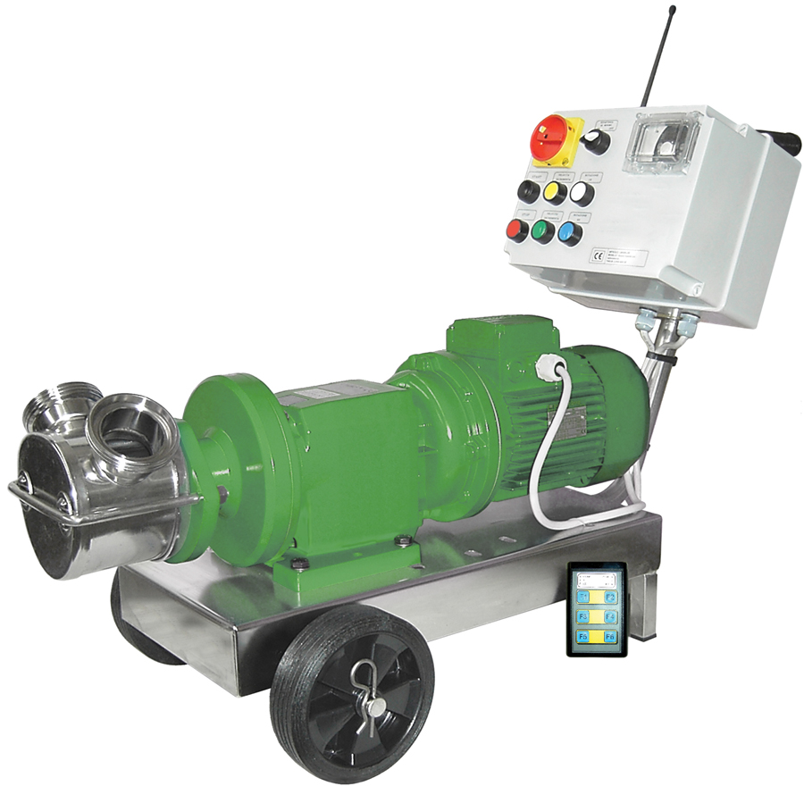 Impellerpumpe NIROSTAR/E 2000-E/PF, 375 l/min, 400V Regler - Zuwa 190064