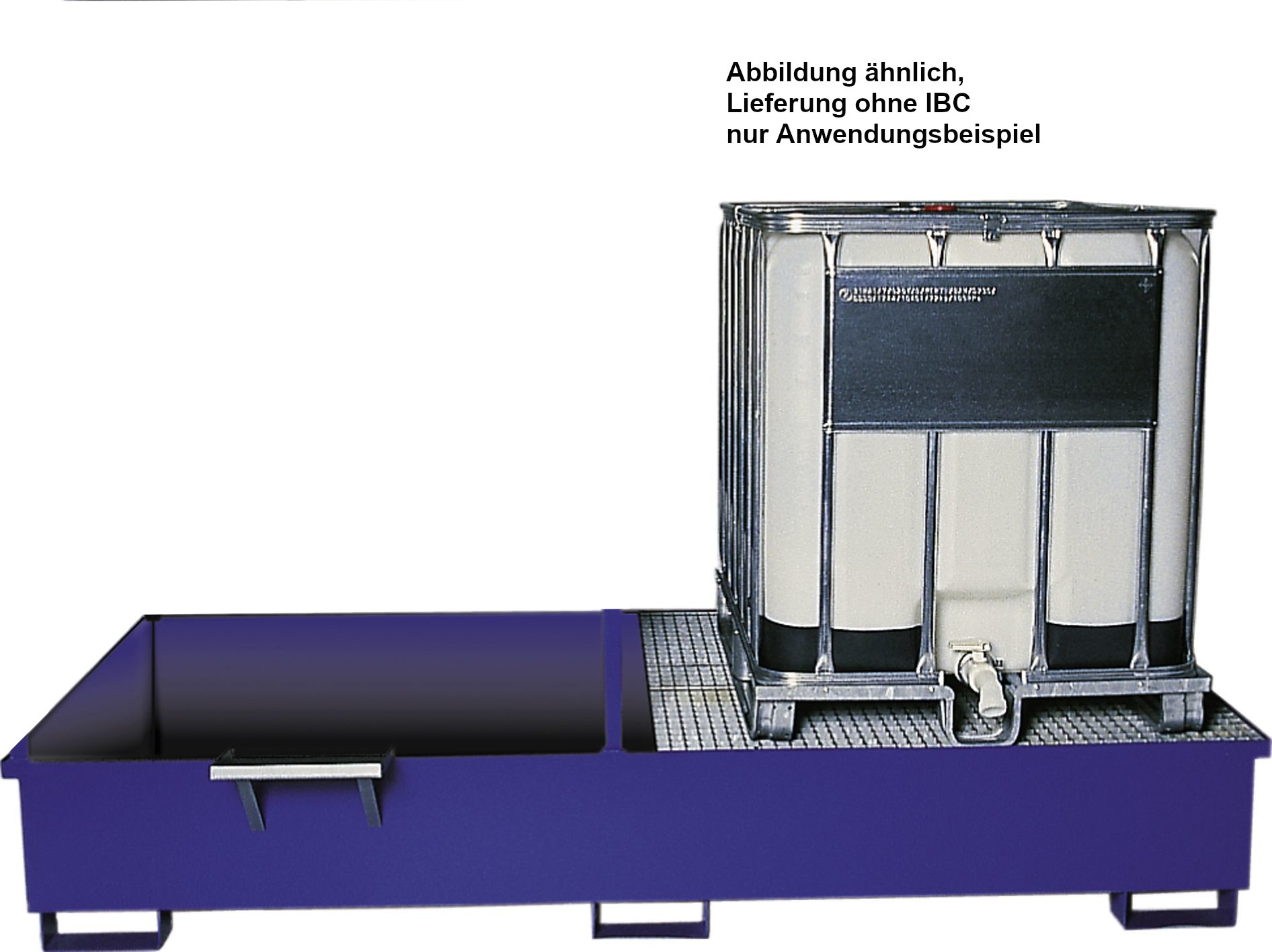 CEMO Stahl-IBC-Auffangwanne GS2, lackiert – 7394