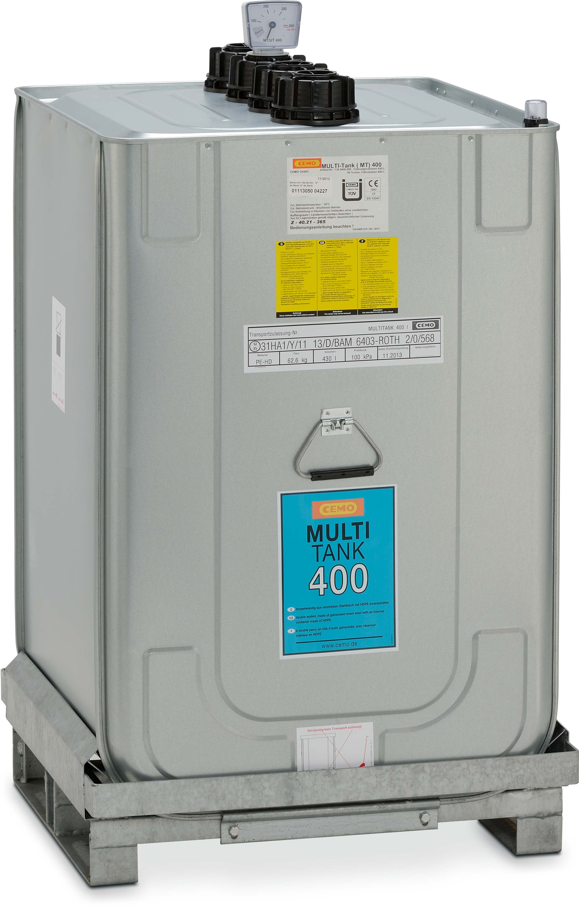 CEMO Multi-Tank 400 l Generatortank, Lager- & Transporttank - 7536