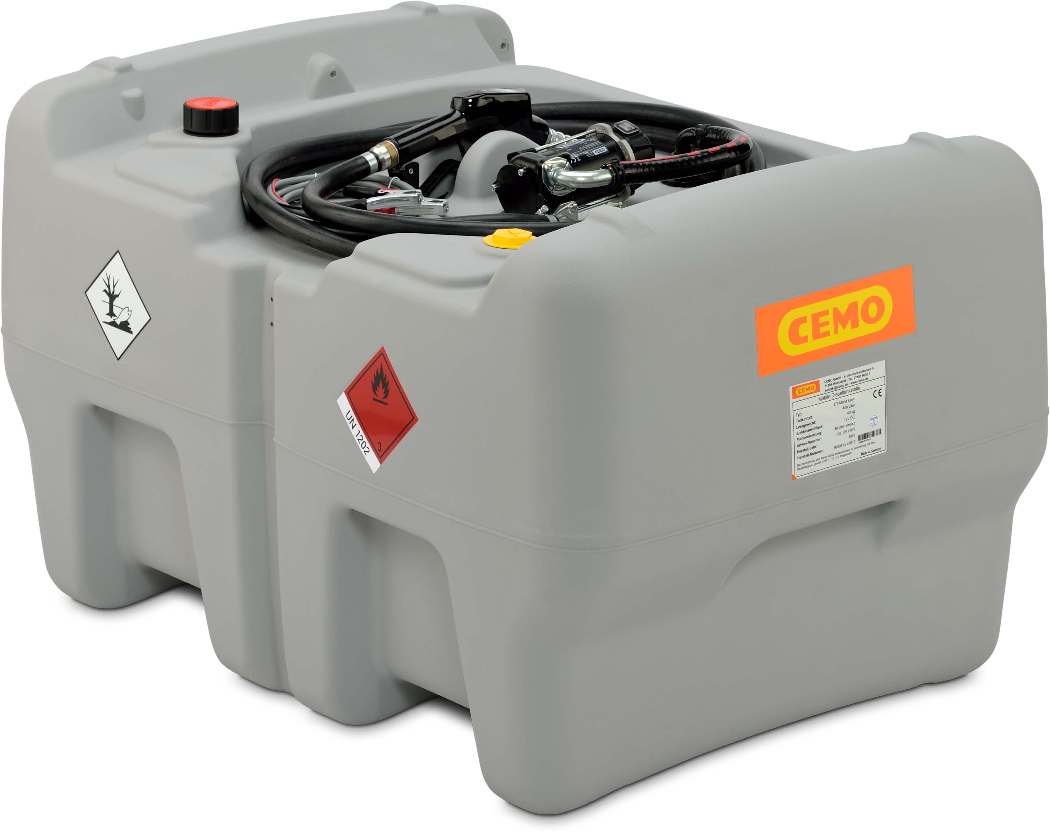 CEMO DT-Mobil Easy 440 l, 12V Pumpe, 40 l/min - 10985