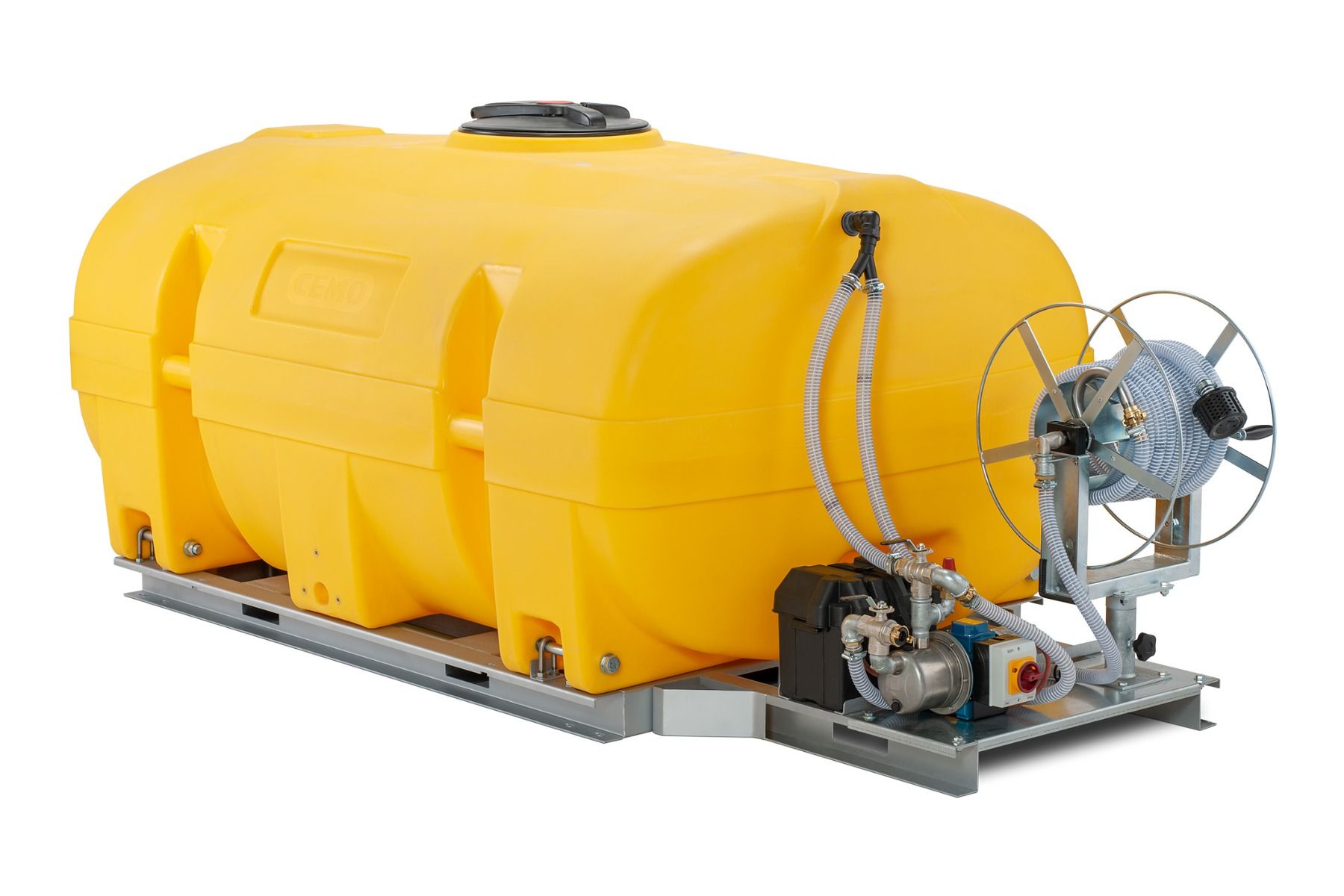 CEMO Mobiles Bewässerungssystem BWS 130-PE, 600 l, 12 V Pumpe, Schwallwände - 11532