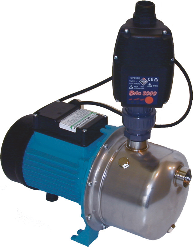 Hauswasserwerk JET GP 100/E INOX 1200, 230V, 75 l/min - Zuwa 165010HWE