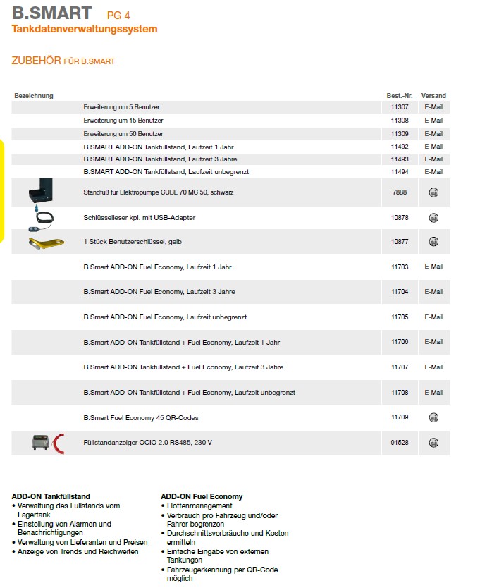 CEMO Diesel-Zapfsäule 100 B.SMART - 50 Benutzer - 11294