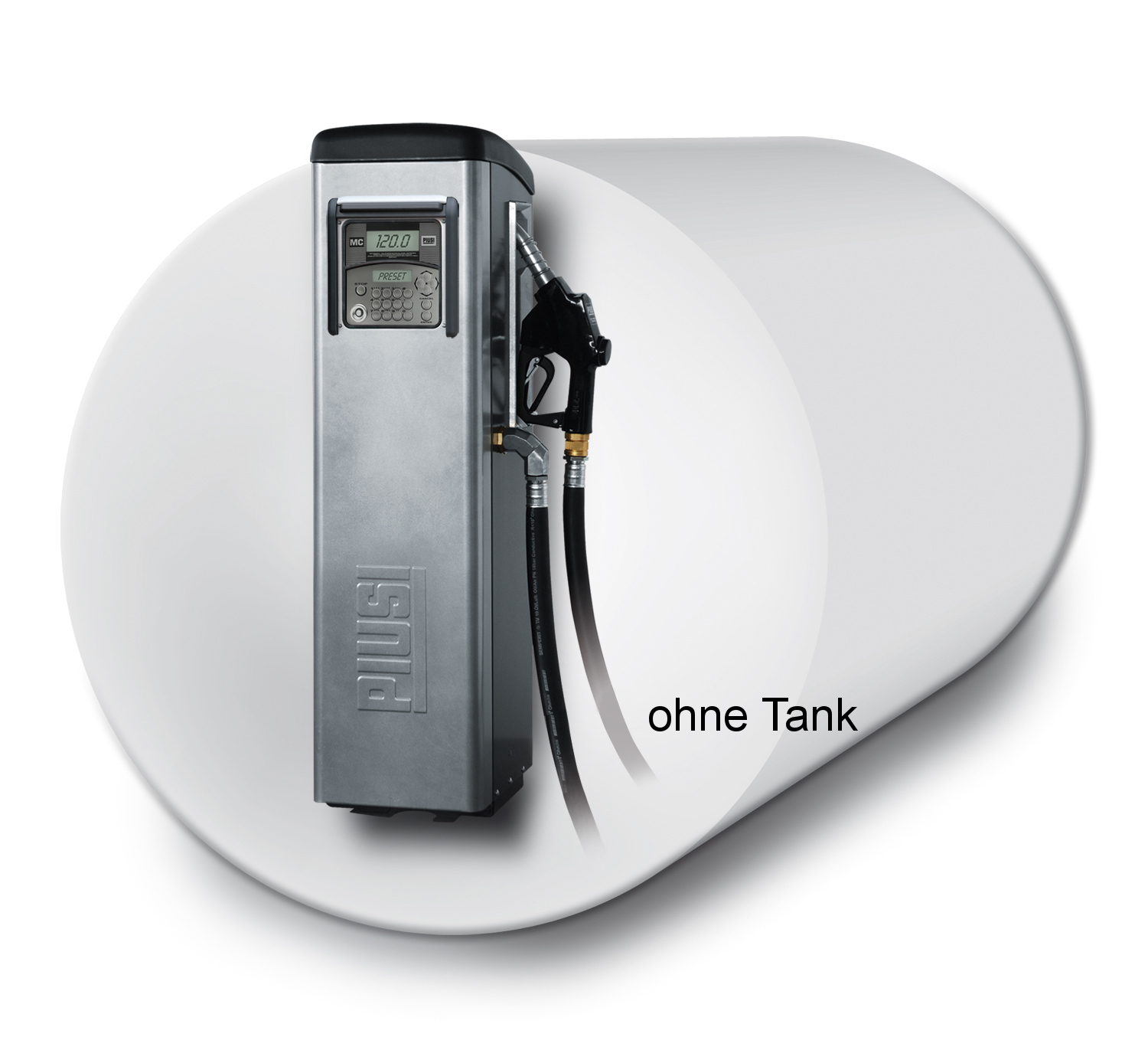 Dieseltankstelle Self Service 100 MC Tank, 90 l/min - Zuwa P74101A-TANK