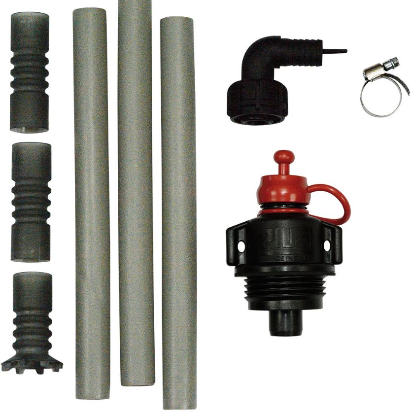 Zuwa Ansaugrohr, Sauganschluss AF2, 2" Sägegewinde - 1" BSP für Harnstoff & Diesel - P20190