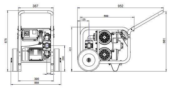 Zuwa Diesel ST 200 AC Basic 230 V Abgabeaggregat 200 l/min - P31500