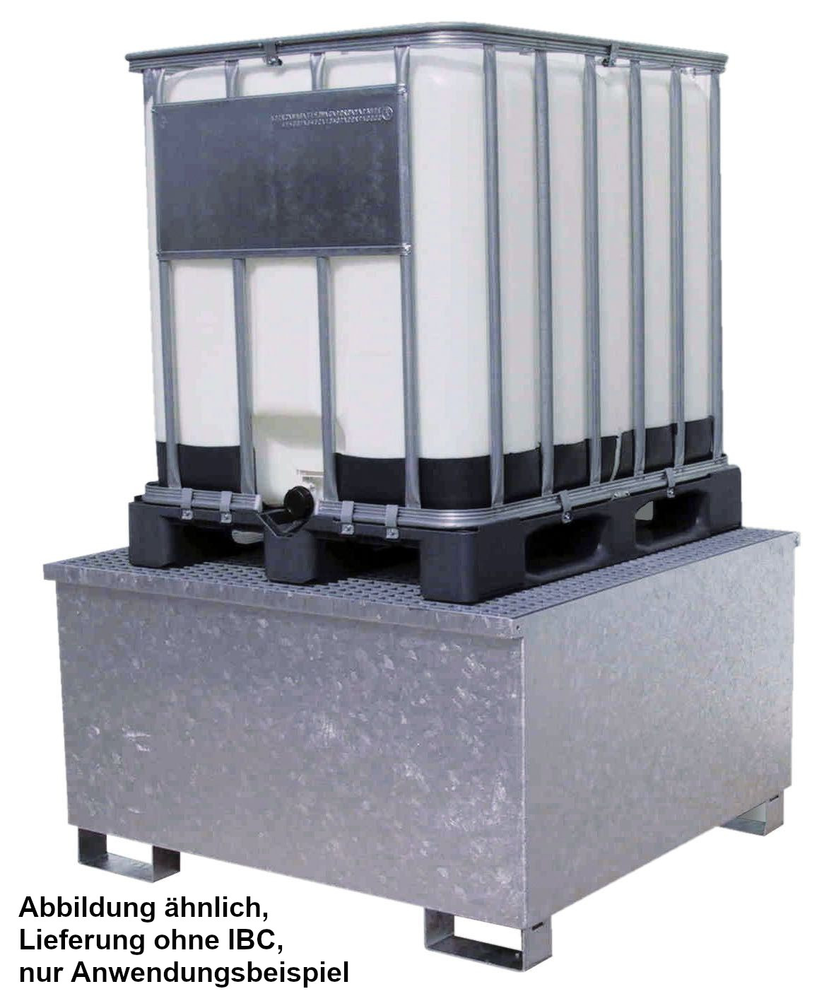 CEMO Stahl-IBC-Auffangwanne GS1, verzinkt – 7393